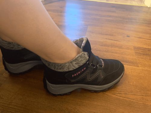 Customer photo review of Kafa™ Unisex Snowy Windproof Waterproof Ankle Suede Boots【FREE SHIPPING】