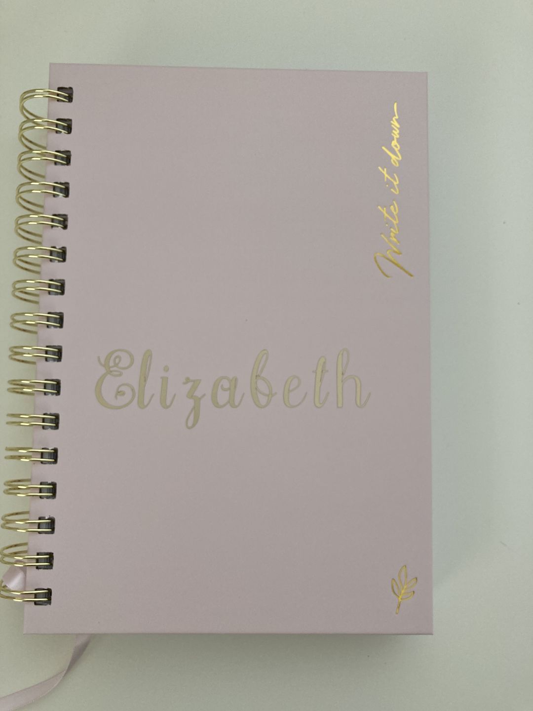 Customer photo review of Notebook - Spiral Blush