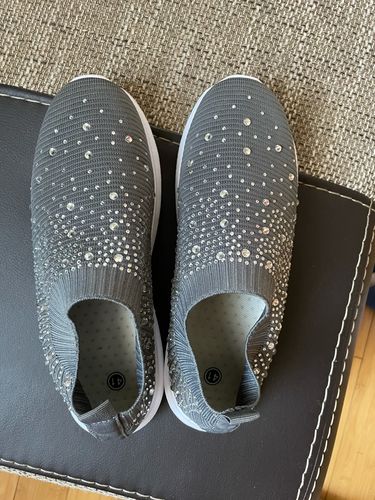 Customer photo review of Chaussures Orthopédiques Respirantes En Cristal Pour Femme