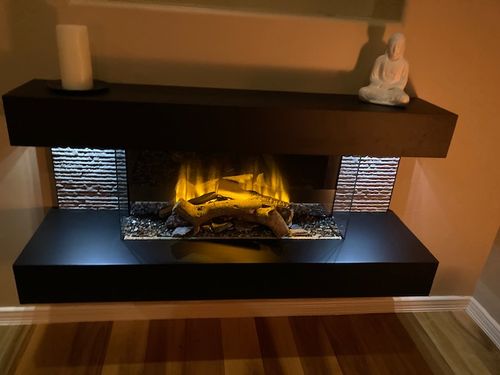 Customer photo review of Electric Modern Evonicfires 44'' Black Wall Mount 3-sided Electric Firepalce - Compton 2