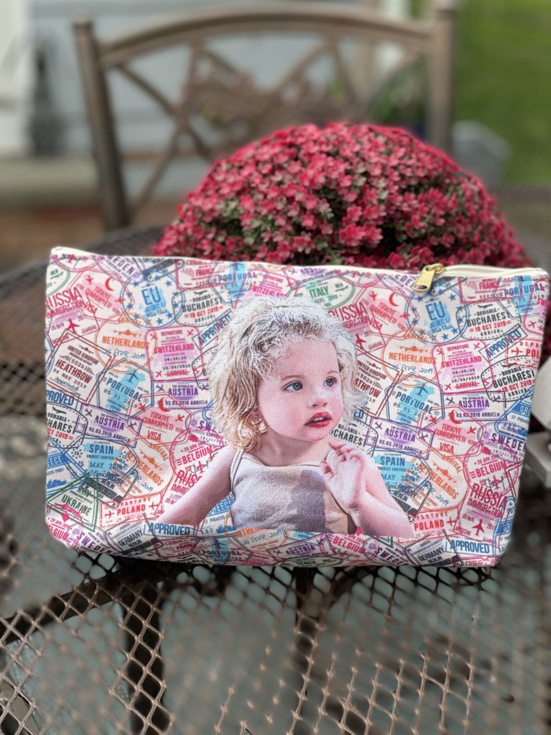 Customer photo review of Custom Pet Art Dopp Kit Bag