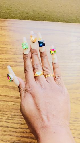 Customer photo review of Shell Heart Ring