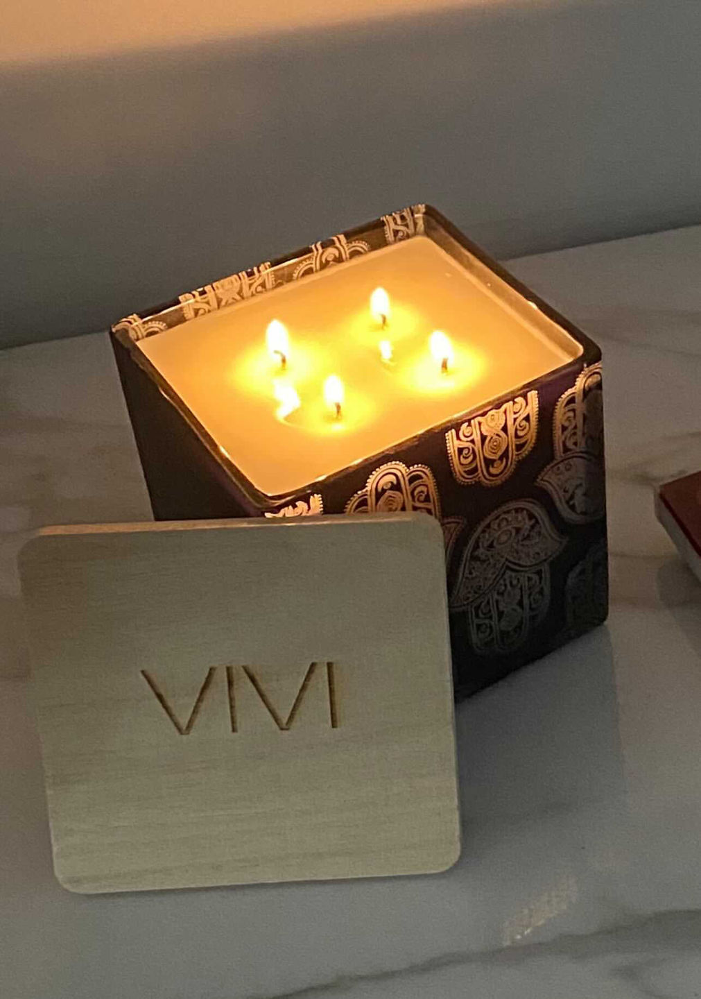 Customer photo review of COMPLETELY CUSTOM CANDLE