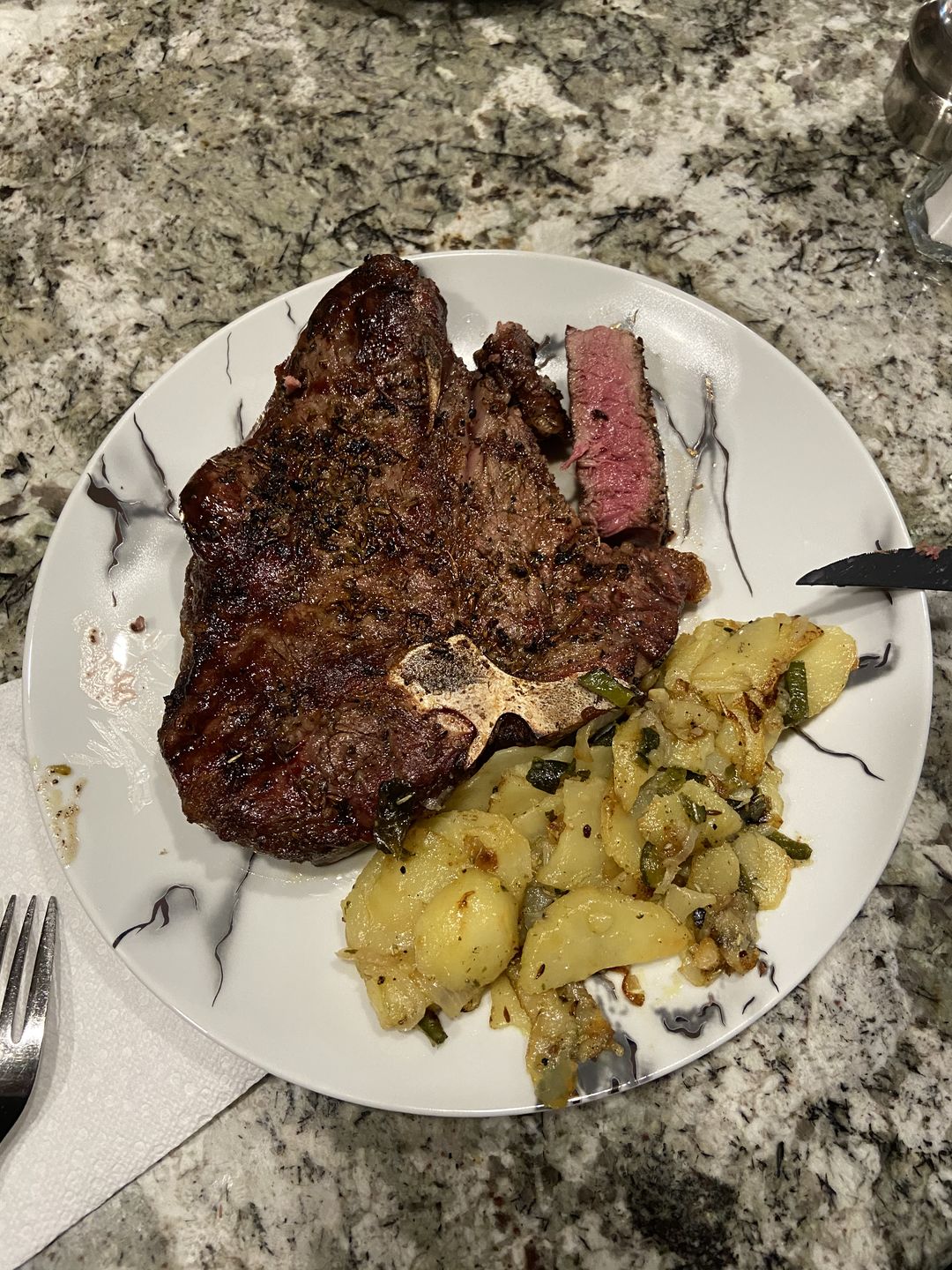 Customer photo review of New York Strip End Cut, 8oz, Elite Prime