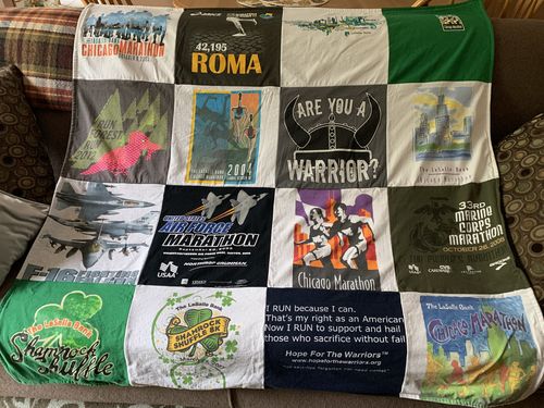 Customer photo review of Classic T-Shirt Blanket