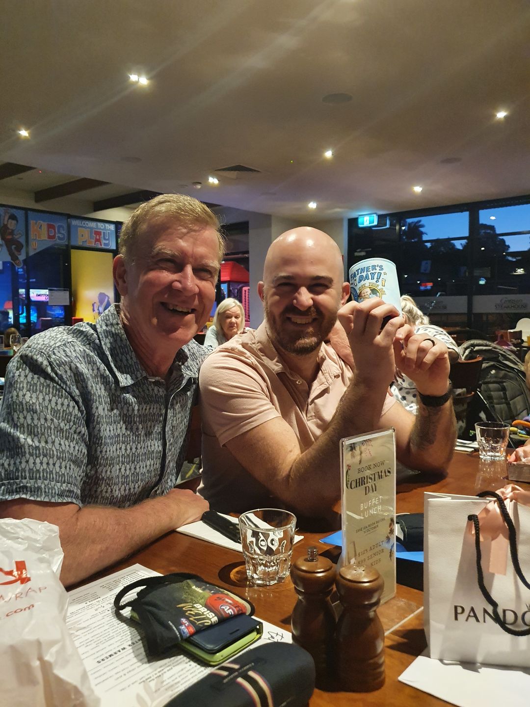 Customer photo review of Favourite Child Father's Day 🏆 - Personalised Stubby Holder