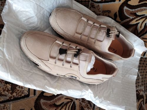 Customer photo review of Handmade Leather Casual Moccasins