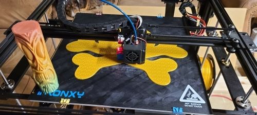 Customer photo review of Tronxy diy 3D printer X5SA-400 power off resme print Larger print size 3.5 inch Touch Screen PLA ABS Filament