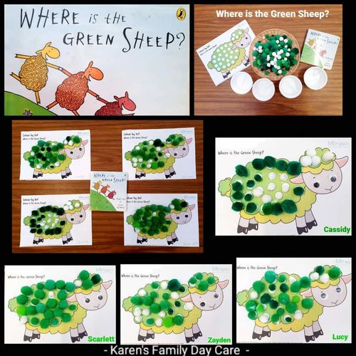 Customer photo review of FREE Colour By Dot: Where is the Green Sheep for 2-6yo