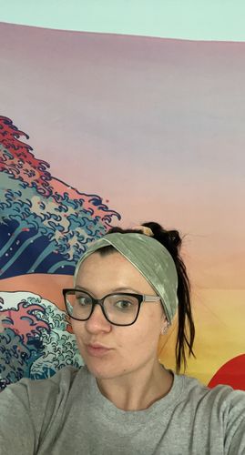 Customer photo review of Wideband™ - Sage Tie Dye