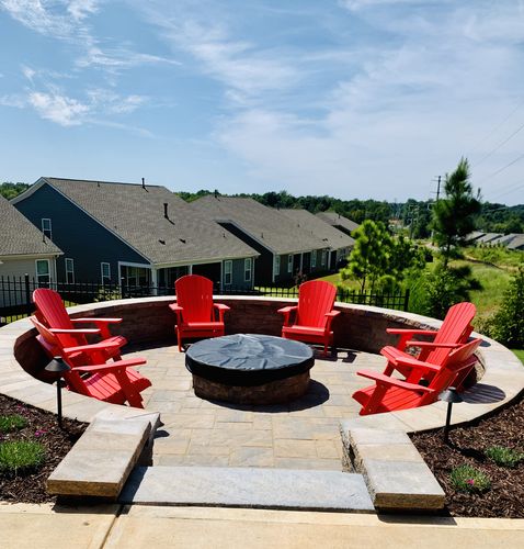 Customer photo review of DuraWeather Poly® Richmond Counter Height Adirondack Loveseat Bench