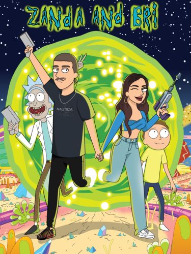 Customer photo review of 'Rick and Morty' Custom Portrait