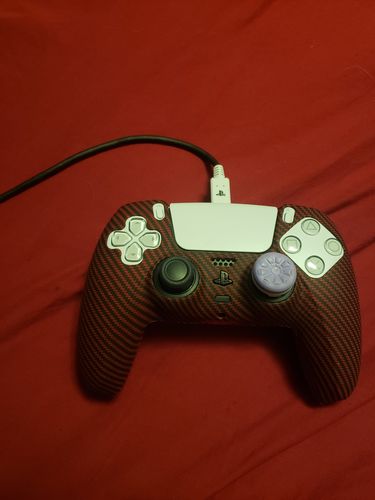 Customer photo review of Red Carbon Fiber - PS5 Controller Skin