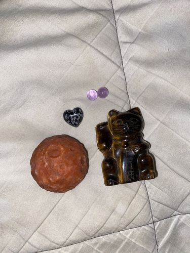 Customer photo review of Tigers Eye Lucky Cat