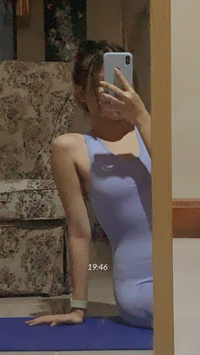 Customer photo review of Gymshark | Adapt Butterfly Seamless All In One - Light Blue