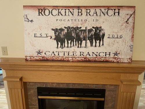 Customer photo review of Cattle Ranch Sign