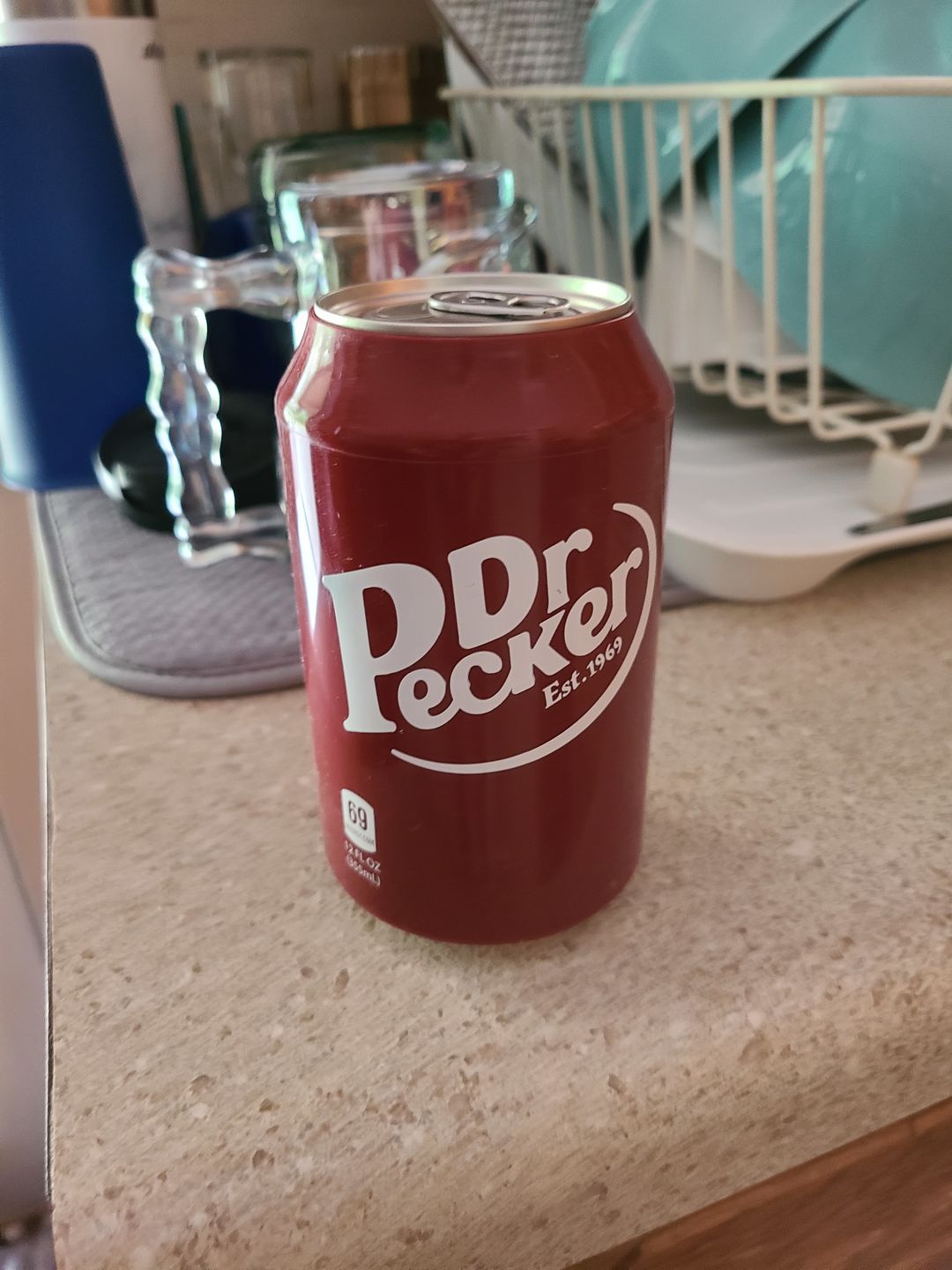 Customer photo review of Beersy “Dr P*cker” Silicone Sleeve Hide a Beer