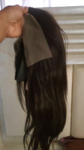 Customer photo review of Brazilian 13x4 Lace Frontal Wig Straight