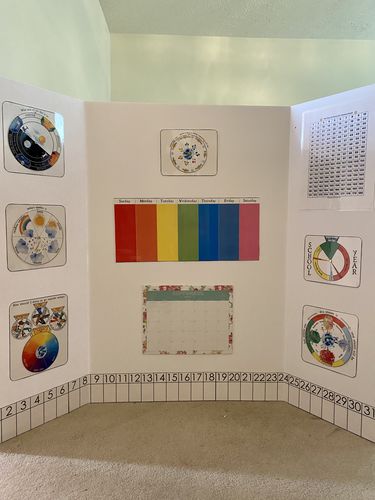 Customer photo review of Montessori Circle Time Calendar Set MEGABUNDLE!