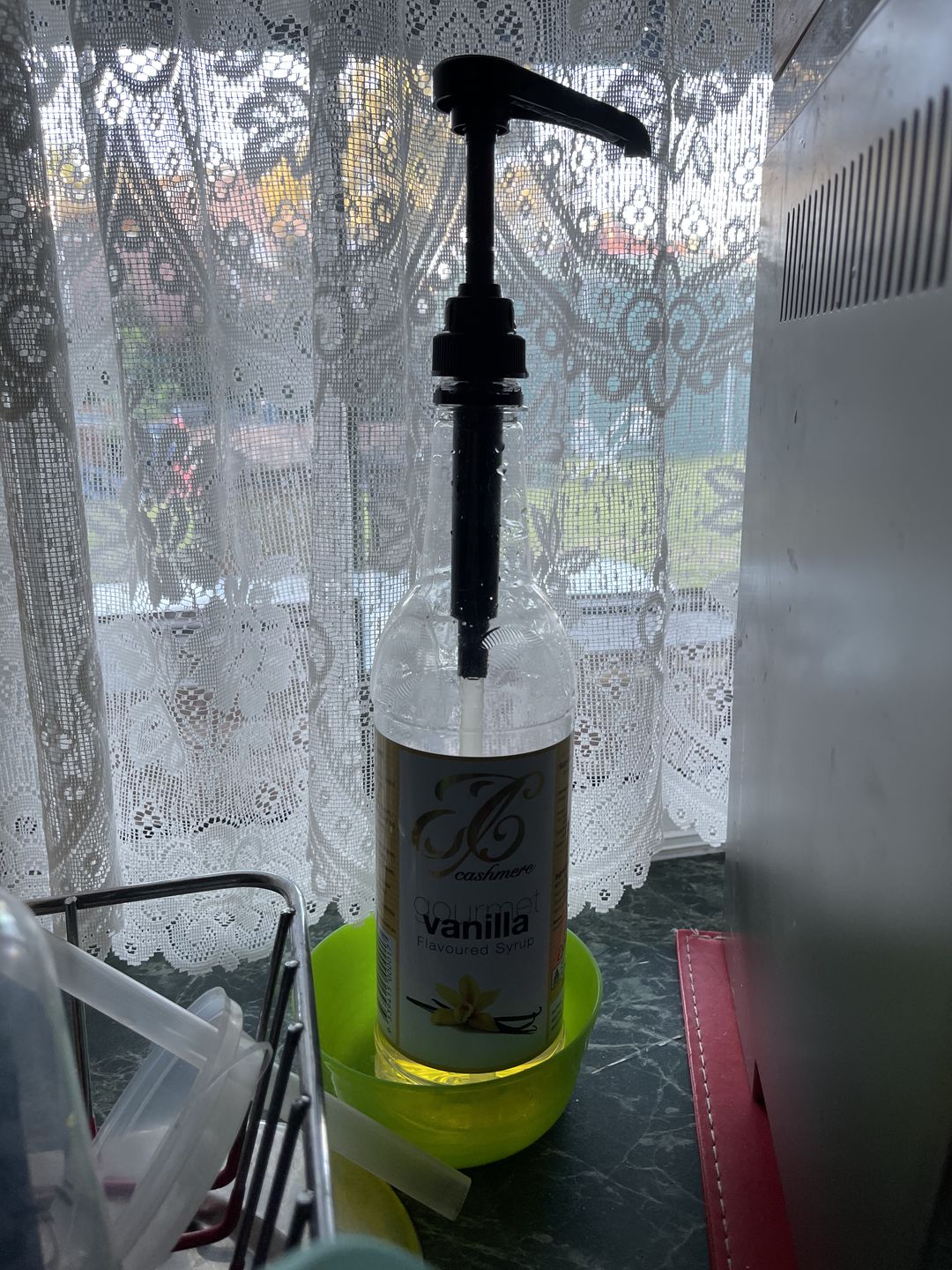 Customer photo review of Vanilla Coffee Syrup