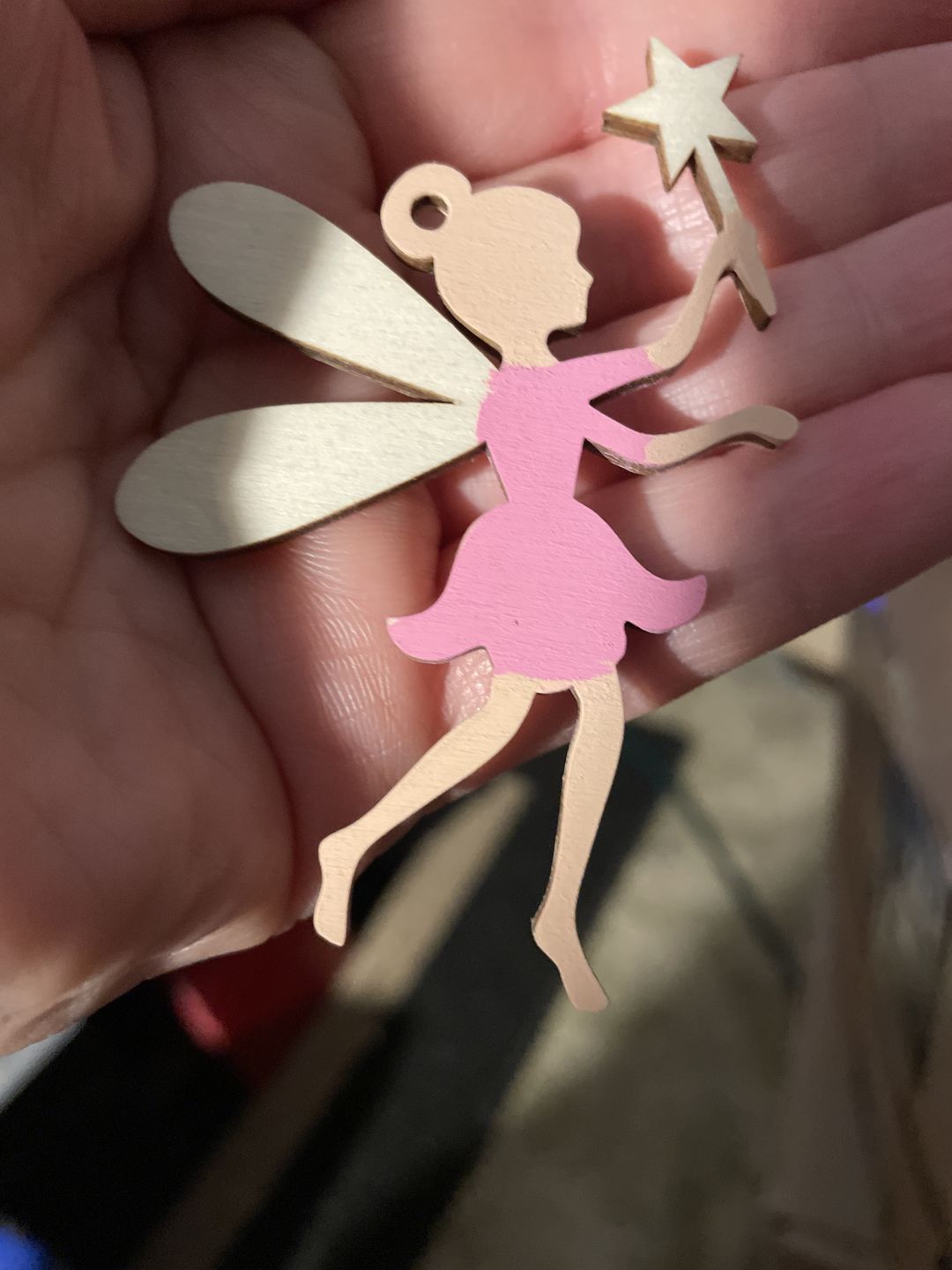 Customer photo review of Unfinished Wooden Fairy Shape - Mythical - Craft - up to 24" DIY