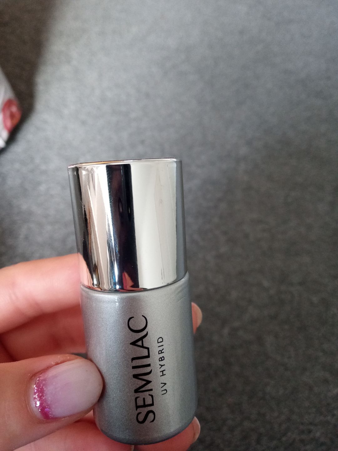 Customer photo review of Semilac Top Coat No Wipe Real Colour UV Gel Polish 11 ml