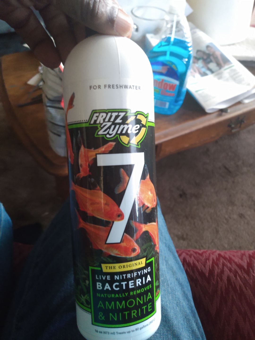 Customer photo review of FritzZyme 7 Freshwater Live Bacteria