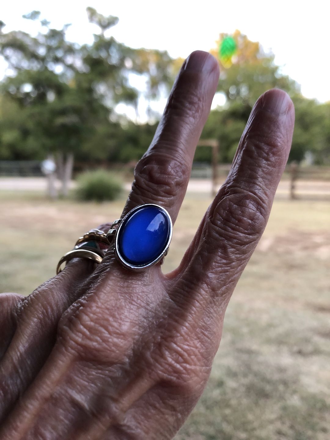 Customer photo review of Oval Mood Ring