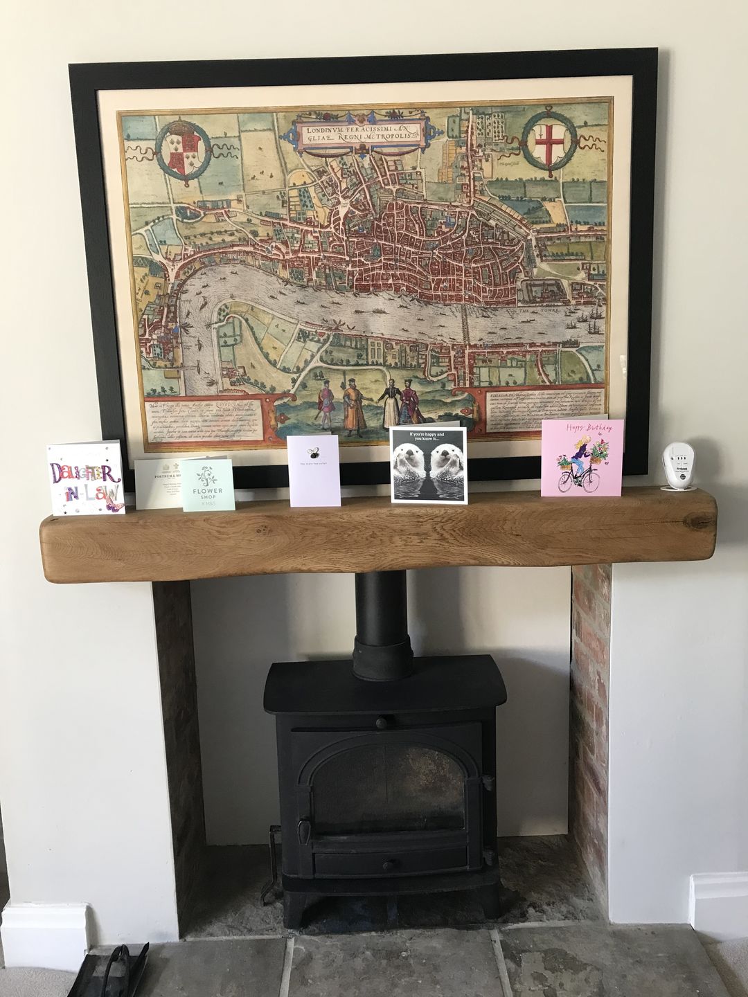 Customer photo review of Very Old Map of London, 1572 by Georg Braun - City of London, Westminster, Southwark