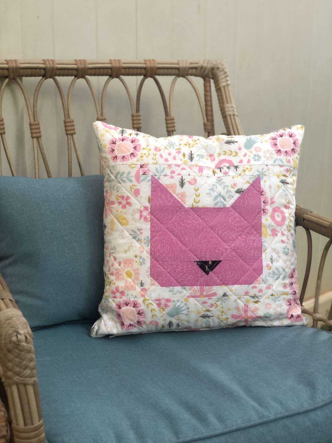 Customer photo review of Tic Tac Cat | Digital PDF Quilt Pattern with Holiday Version