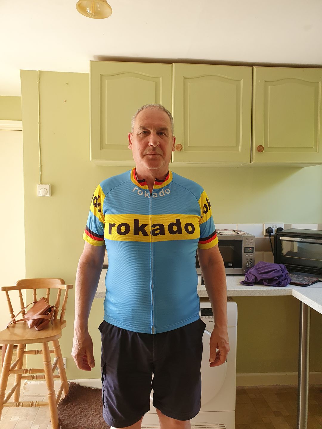Customer photo review of Retro Rokado Cycling Jersey