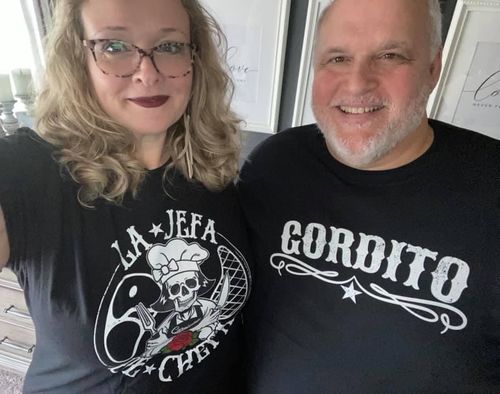 Customer photo review of La Jefa De Chefa OG Chingona UNISEX T-Shirt