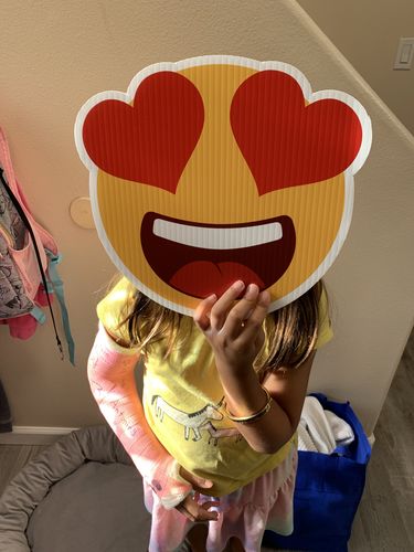 Customer photo review of MojiGram Postcard (Not A Piñata)