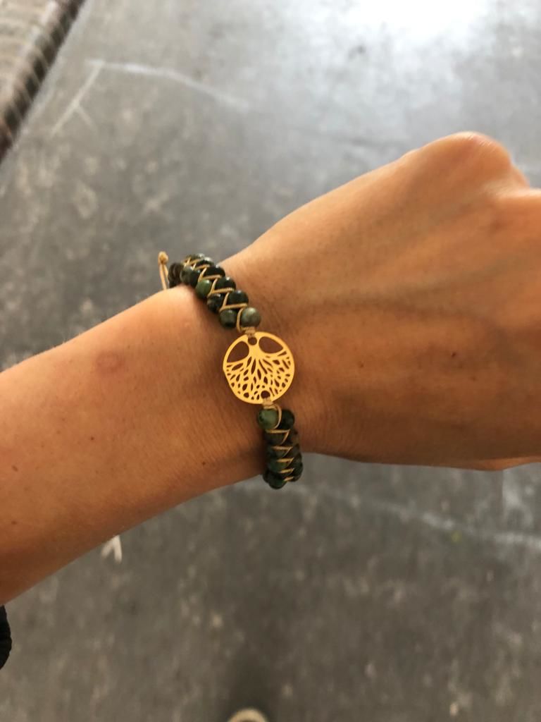 Customer photo review of LEBENSBAUM Armband aus Afrikanischen Jaspissteinen
