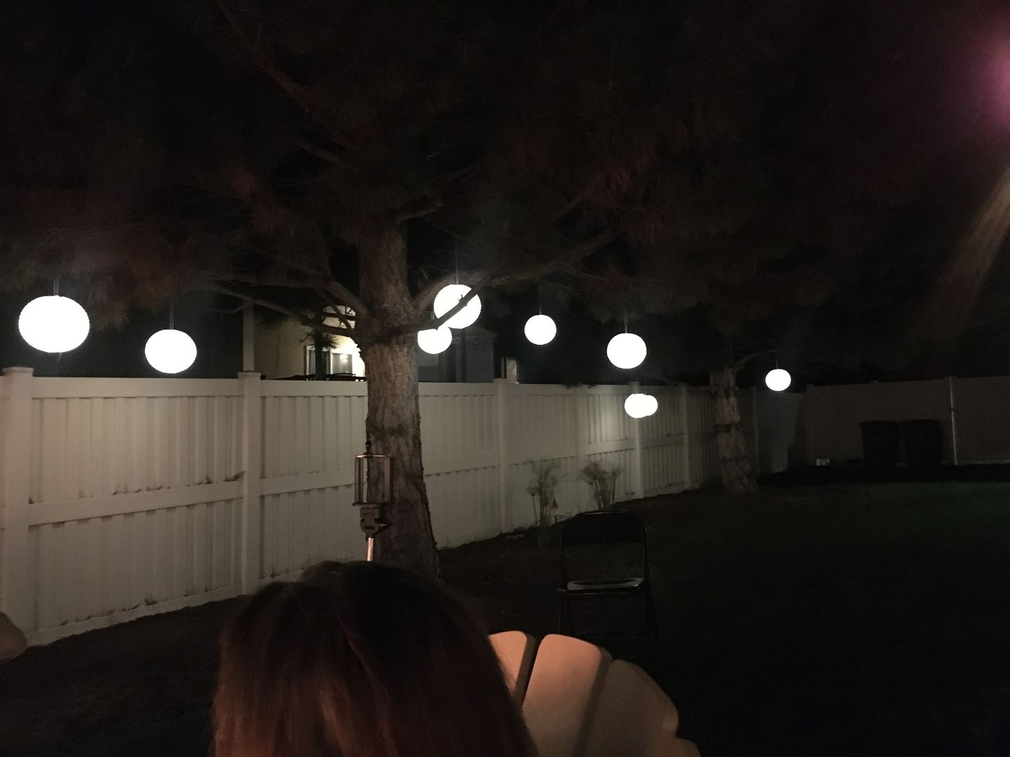 Customer photo review of MoonBright Warm White Paper Lantern 10pc Party Pack with Remote Controlled LED Lights Included