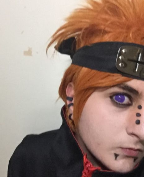 Customer photo review of Rinnegan Naruto Sclera Lenses