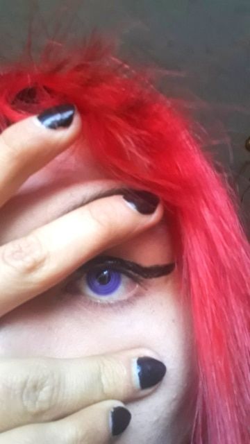 Customer photo review of Rinnegan Naruto Sclera Lenses