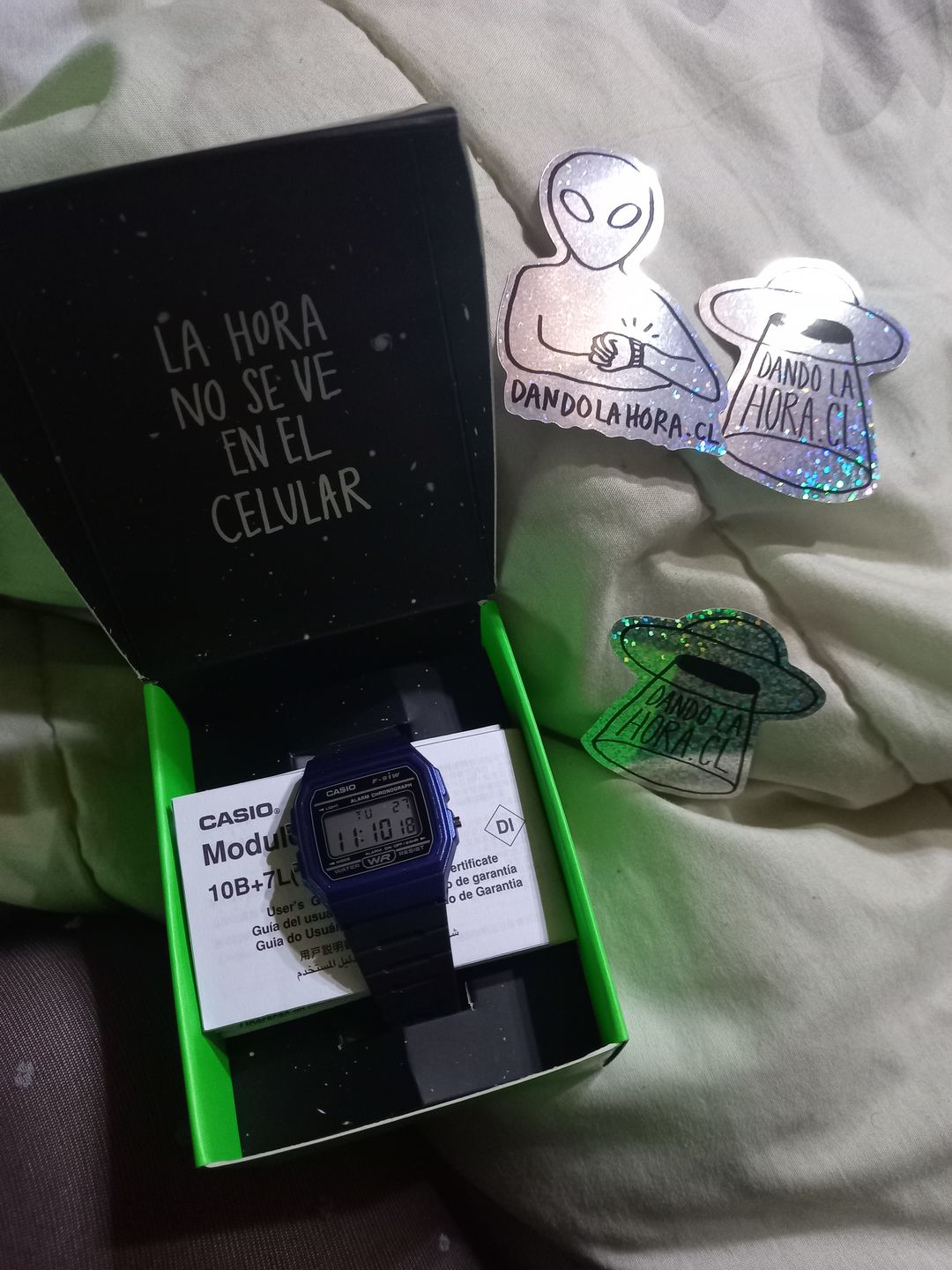 Customer photo review of Reloj Casio Vintage F-91WM-2ADF Azul/Negro