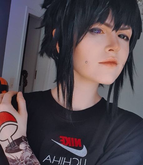 Customer photo review of Rinnegan Naruto Sclera Lenses
