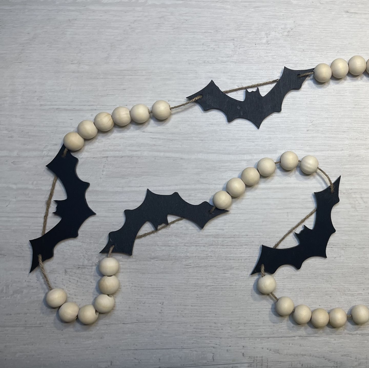 Customer photo review of Unfinished Wooden Bat Halloween Silhoutte - Craft- up to 24" DIY