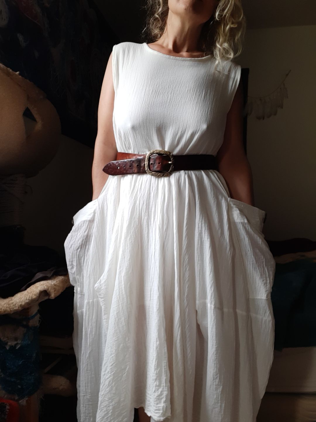 Customer photo review of Maxi Dress Wayan Off White