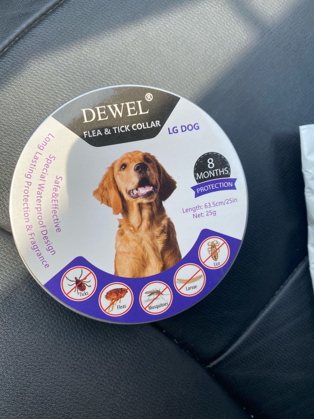 Customer photo review of Copy of Anti Bugs Pets Collar Waterproof 8 Month Protection