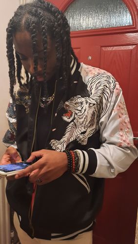 Customer photo review of Four Legendary Creatures Sukajan Souvenir Jacket