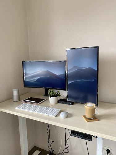 Customer photo review of Evo Electric Standing Height Adjustable  Desk(Free Shipping)