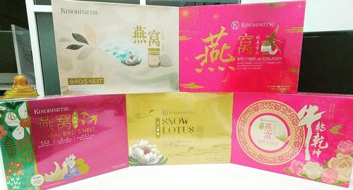 Customer photo review of Floral Bird's Nest 6's + Bird's Nest with Snow Lotus 6's + Bird's Nest with Collagen 6's + Bird's Nest 6's (Limited Edition) + Bird's Nest with Snow Lotus & Chia Seeds 6's