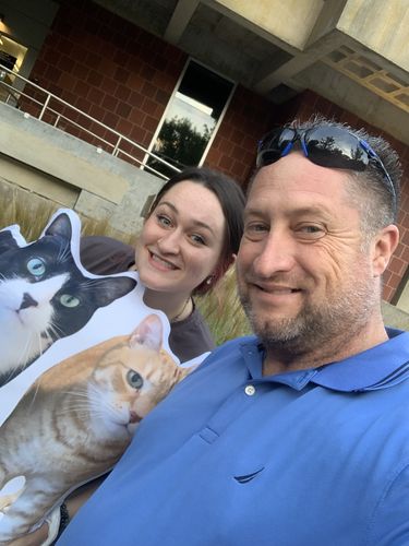 Customer photo review of Create A Custom Cat Pillow