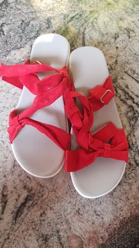 Customer photo review of Sandales de Correction Orthopédique Compensées Antidérapantes Femme