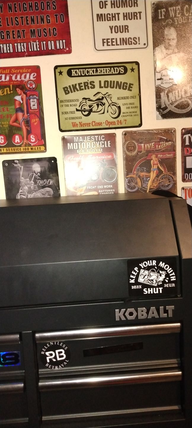 Customer photo review of KEEP YOUR MOUTH SHUT STICKER