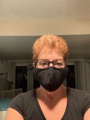 Customer photo review of Advanced Nanotech Premium Face Mask