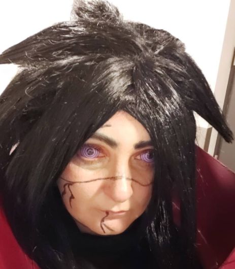 Customer photo review of Rinnegan Naruto Sclera Lenses